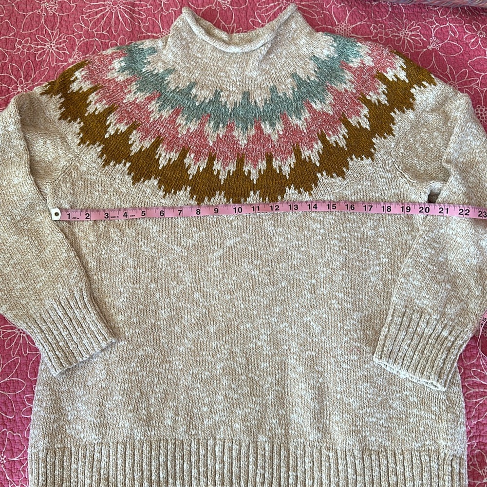 LL BEAN funnel neck sweater